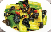 Cucumber B.Fungus — Chinese dish at Pokhara Chinese Restaurant